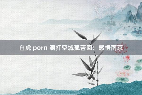 白虎 porn 潮打空城孤苦回：感悟南京